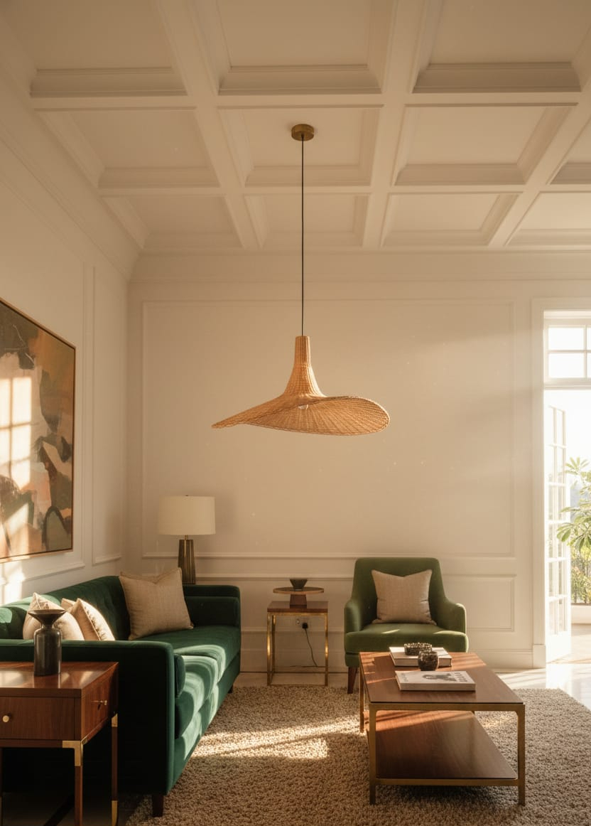 BambooVista Umbrella Ship Hanging Lamp - Image 4