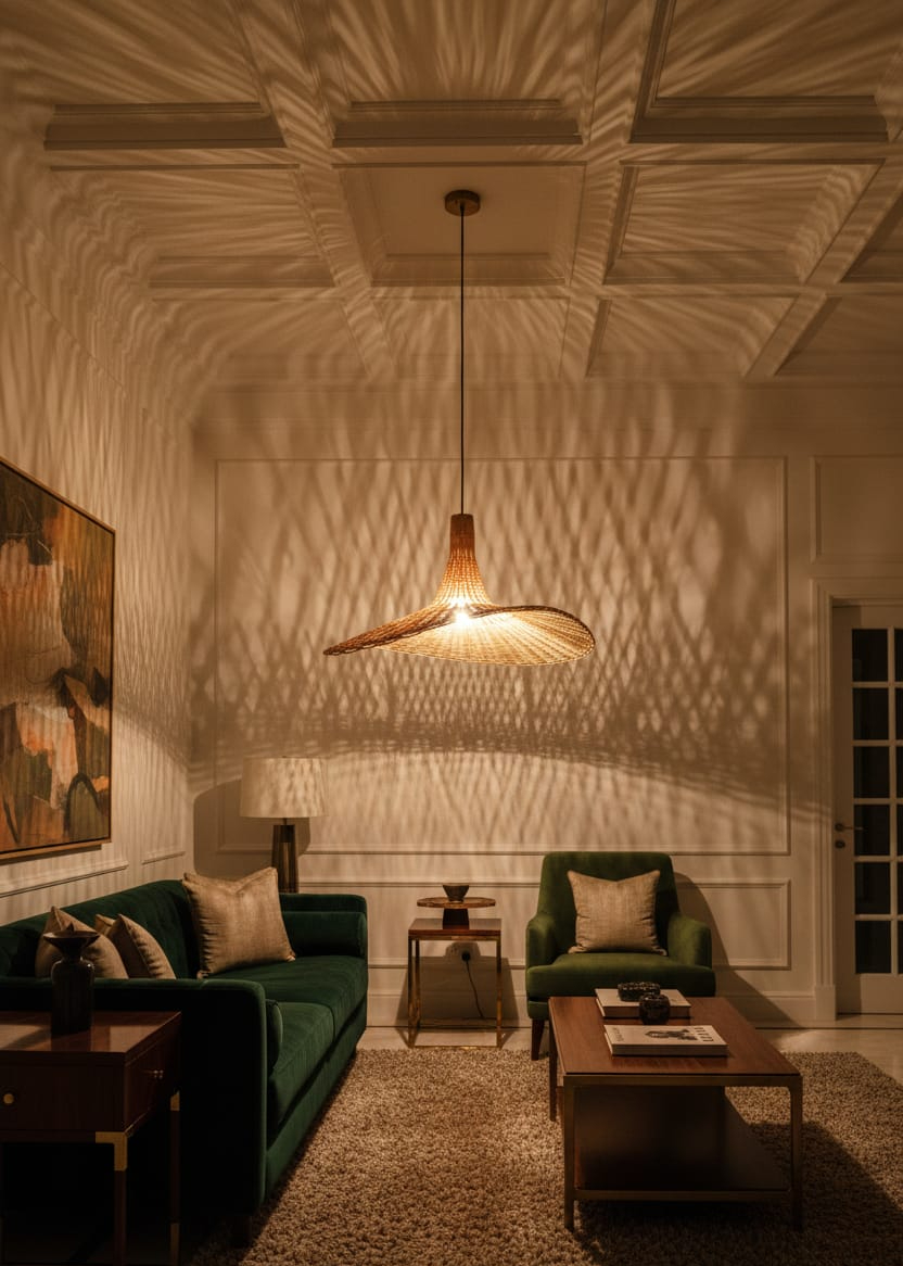 BambooVista Umbrella Ship Hanging Lamp - Image 5