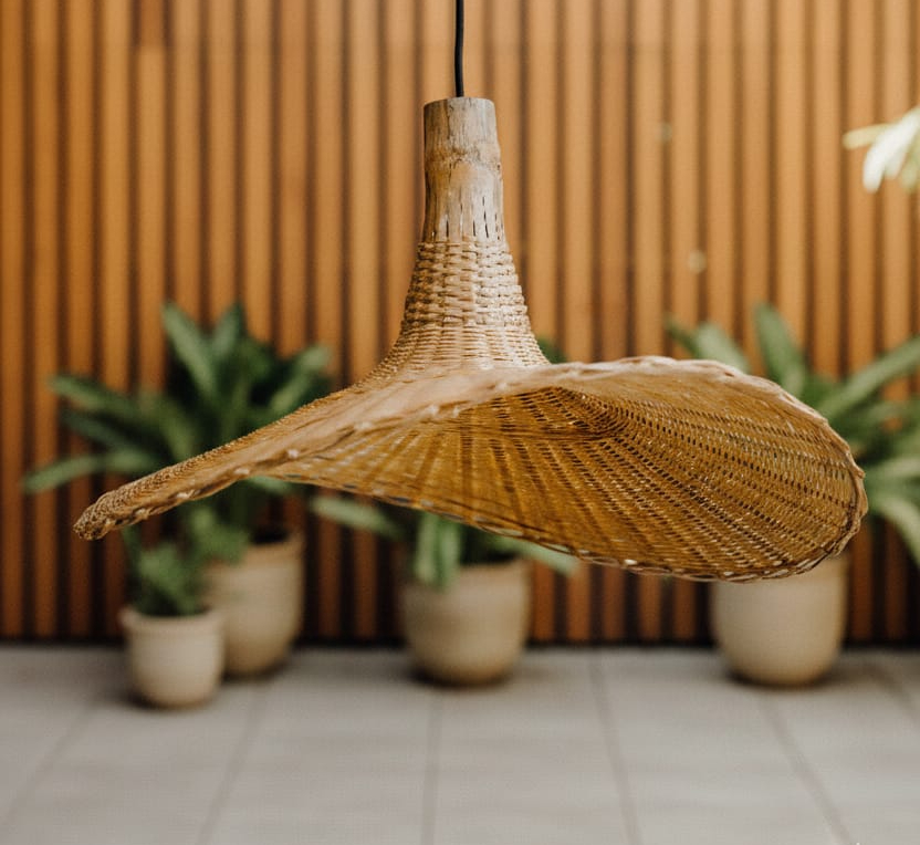 BambooVista Umbrella Ship Hanging Lamp